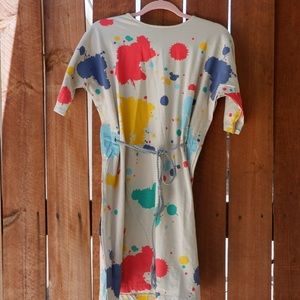 A girls paint dress